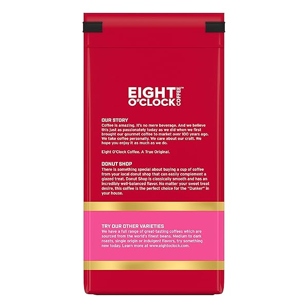 EIGHT O’CLOCK COFFEE DONUT SHOP GROUND COFFEE, LIGHT ROAST, 11 OUNCE (PACK OF 1)