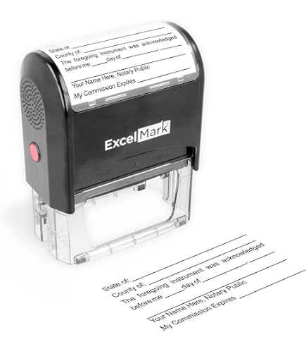 Handy Stamps Jurat Notary Self-Inking Stamp - 1 3/8" X 2 15/16", Customizable For Any US State
