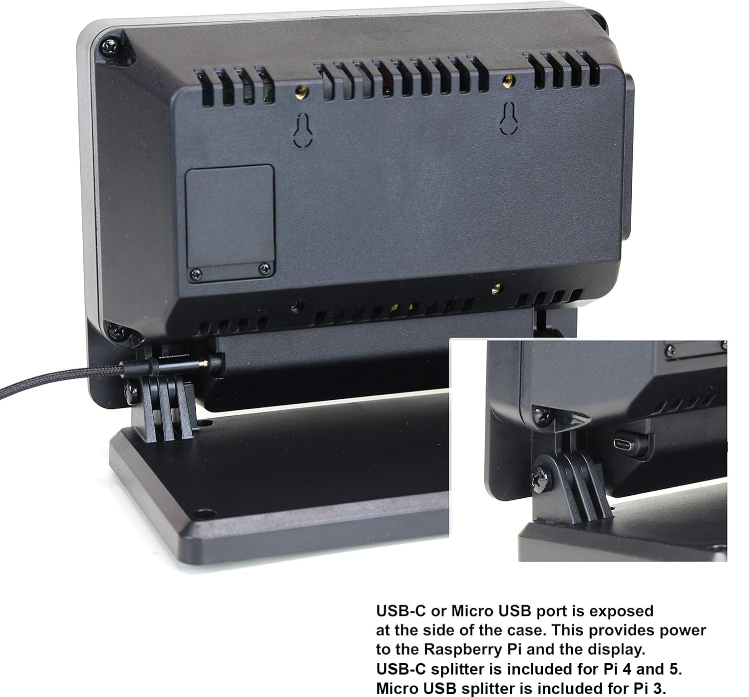 SmartiPi Touch Pro for Raspberry Pi 3,4, and 5 (Large - Without External Micro SD Card Access)