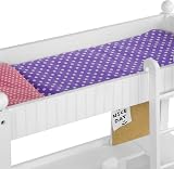 Teamson Kids Loft-Style Bunk Bed Set for 18" Dolls with Chair & Bedding view 5