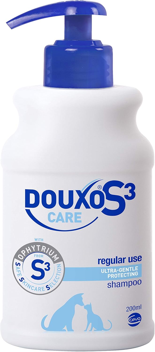 DOUXO S3 Care Shampoo, Dog & Cat Hygiene, Regular Use, Ultra-Gentle, Protecting & Hydrating, Hypoallergenic Fragrance