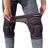Women Knee Pads for Gardening, Knee Pad for Men Floor Work, Flooring Worker, Safety Knee Protectors for Scrubbing Floors, Lightweight Knee Cap Protection Pads for Carpenters, Retailers, Purple S
