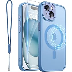 ROYBENS for iPhone 15 Matte Clear Case Compatible