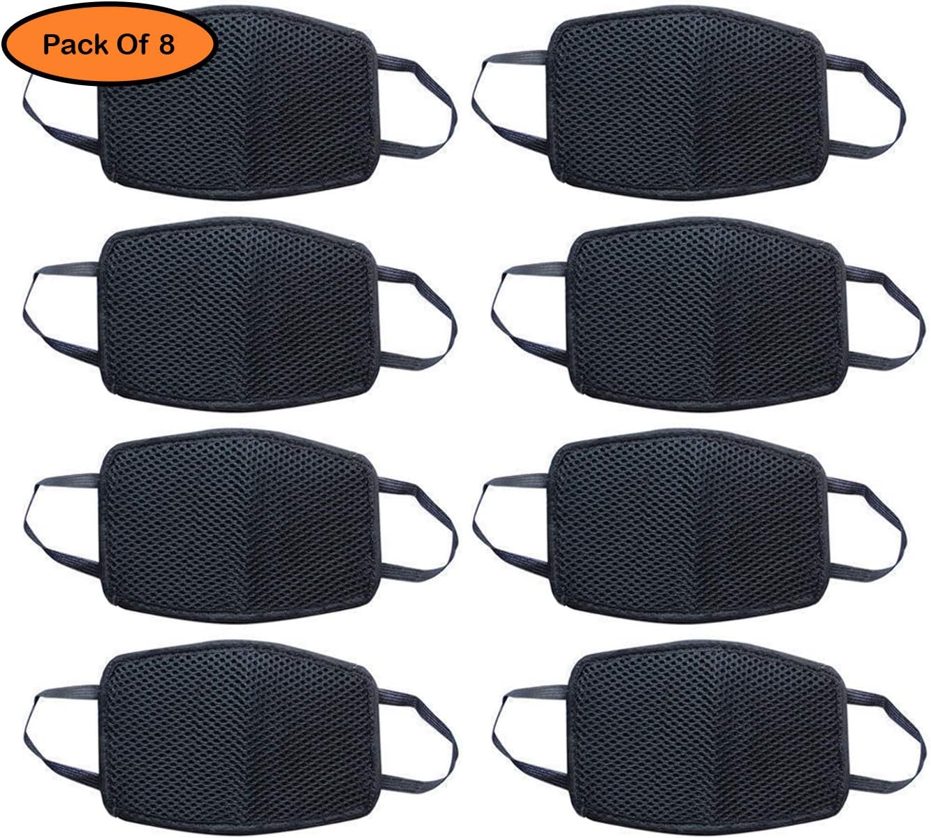Clymb Anti Pollution Dust Protection Half Face Mask Bike Riding mask (Black, Pack Of 8) Choose seller Bulk House For Fast Delivery