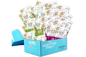 GLUTEN FREE PALACE Off The Eaten Path Veggie Crisps Variety Pack – 26 Snack Bags – Chickpea Veggie Crisps and Veggie Crisps – Baked Rice Crisps – Healthy Protein Snacks, 1.25 oz.