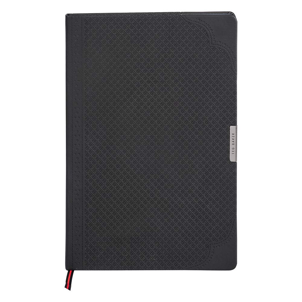 Ted Baker Large Notebook - Black PU Design, TED658