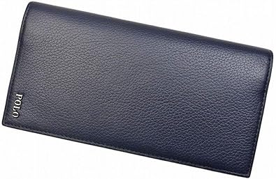 Amazon ポロラルフローレン 長財布 メンズ Ralph Lauren Polo ロゴ フラップ 専用箱付 紺 ネイビー 本革 レザー Polo Ralph Lauren ポロラルフローレン 財布
