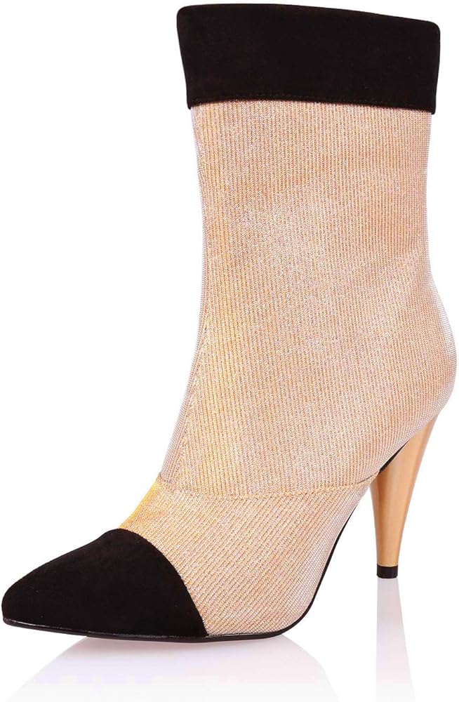 mid heel stiletto ankle boots