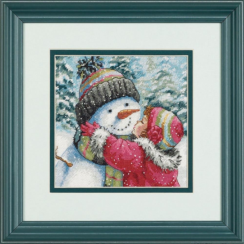 DIMENSIONS 70-08833 A KISS for Snowman White, 15 cm x 15 cm - Image 3