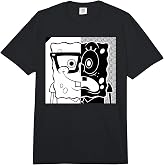 Spongebob Squarepants - Superfly Black and White Comfort Colors Adult Heavyweight T-Shirt