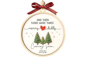 KATINAT Expecting Baby Ornament 2026, Pregnancy Announcement for Husband Grandparents Family Aunt, Gifts for Expecting Parents Expecting Parents to Be Unique Gifts 2026