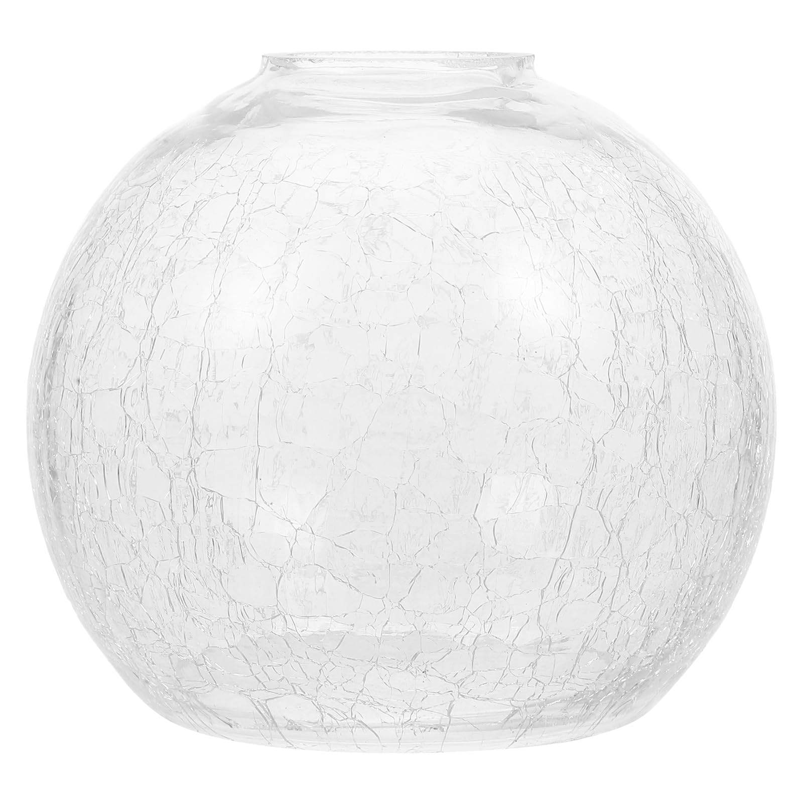 MAGICLULU Cracked Glass Lampshade for Pendant Light 6 Inch Clear Globe Replacement Lamp Cover for Indoor Lighting Living Room Bedroom Hallway