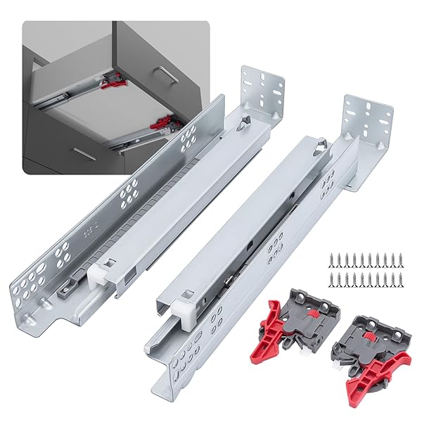 LONTAN UNDERMOUNT SOFT CLOSE DRAWER SLIDES 21 INCH...