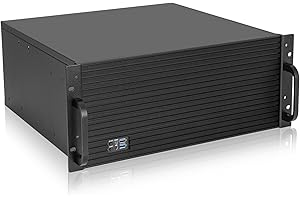 Rackchoice N4058 4U Black Rackmount Server Chassis, 4x3.5" + 3x3.5" or 2x3.5"+2x2.5" Drive Bays, EATX/ATX/MATX/Mini-itx Suppo