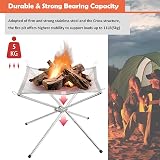 TuDou Portable Fire Pit Camping Outdoor Folding Firepit with Gloves Bag view 4