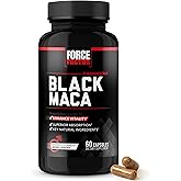 Force Factor Black Maca Root Vitality Supplement for Men with Superior Absorption and Power, Natural Maca Negra Extract, Fundamentals Series, 1000mg, 60 Capsules