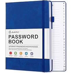 JUBTIC Password Book with Individual Alphabetical