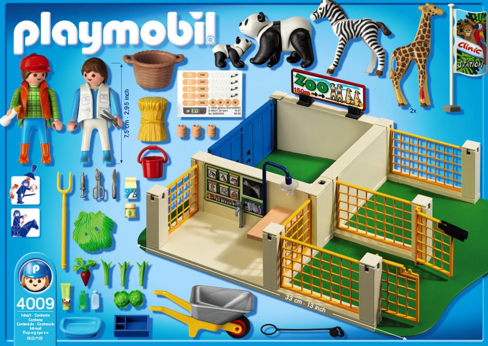 Amazon Playmobil Playmobil Zoo Care Station Playmobil 4009 Playmobil Super  Set Animal Care Station Playmobil