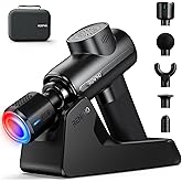RENPHO Massage Gun Deep Tissue with Charging Stand, Back Massager with Heat and Cold Head, Percussion Body Muscle Masajeador for Athletes Pain Relief, Active Thermacool Deluxe