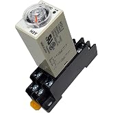 AC 110V Delay Timer Time Relay H3Y-2 0-60S Second &amp; Base Socket DPDT (AC 110V)