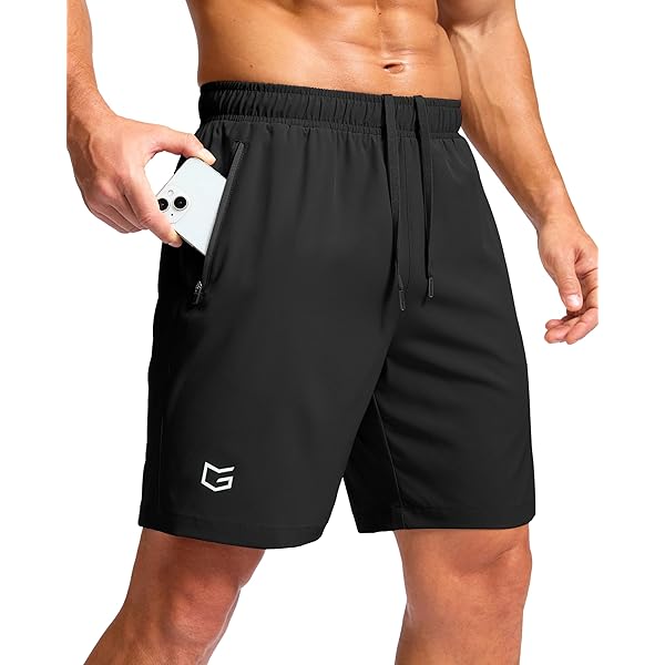 Soothfeel Men's Running Shorts with Zipper Pockets 9