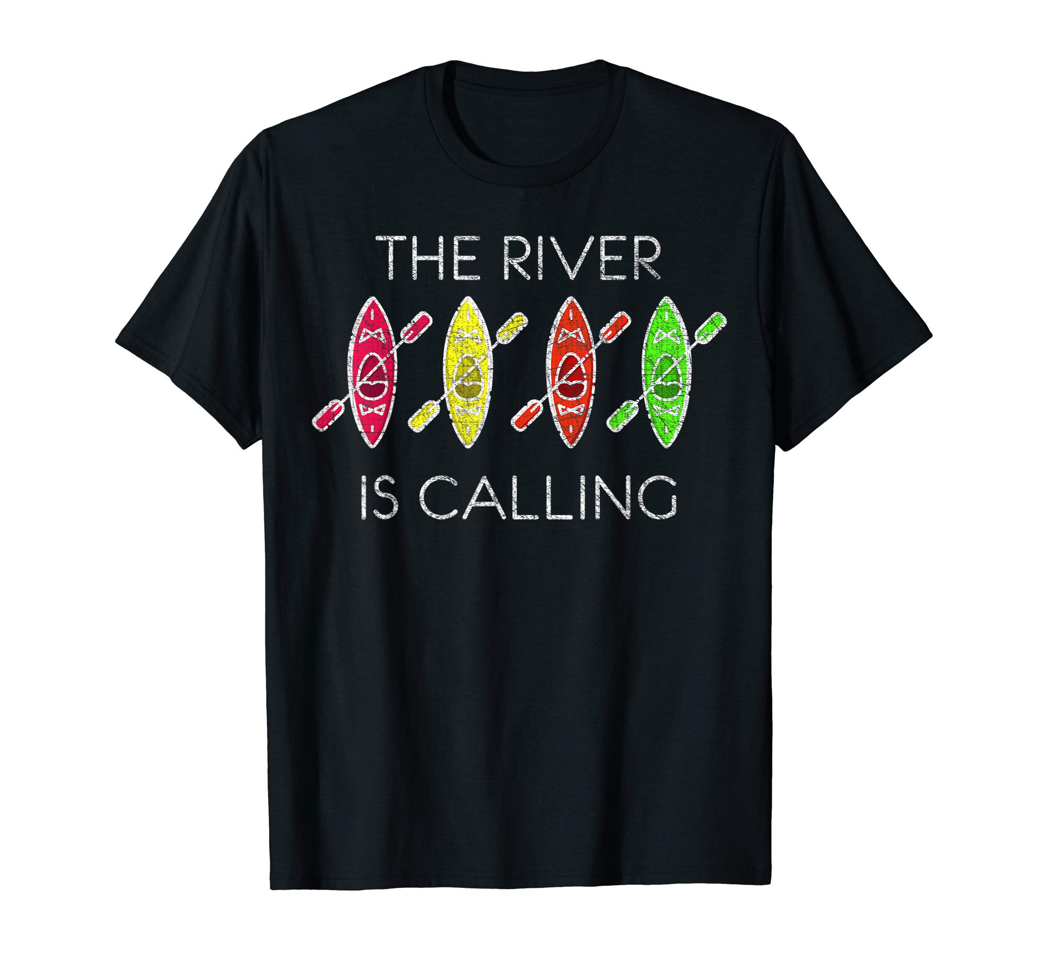 The River is Calling Kayaking Kayaks Kayak Paddling Canoeing T-Shirt