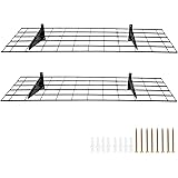 Amazon.com: Titan 6 Shelf Lumber Storage Rack Steel Wall 