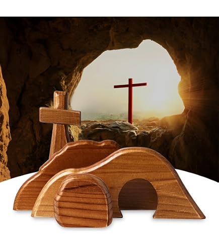 Family Easter Holy Week DIY Resurrection Scene Book Kit - Wooden Handmade Easter Story Display