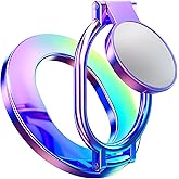 [2026 Upgraded] SUPERONE Magnetic Phone Grip for MagSafe Ring Holder, Double Sided Magnet Adjustable Gym MagSafe Phone Stand for iPhone, iPad and All Smartphones, Fit Magnetic Car Mount (Colorful)