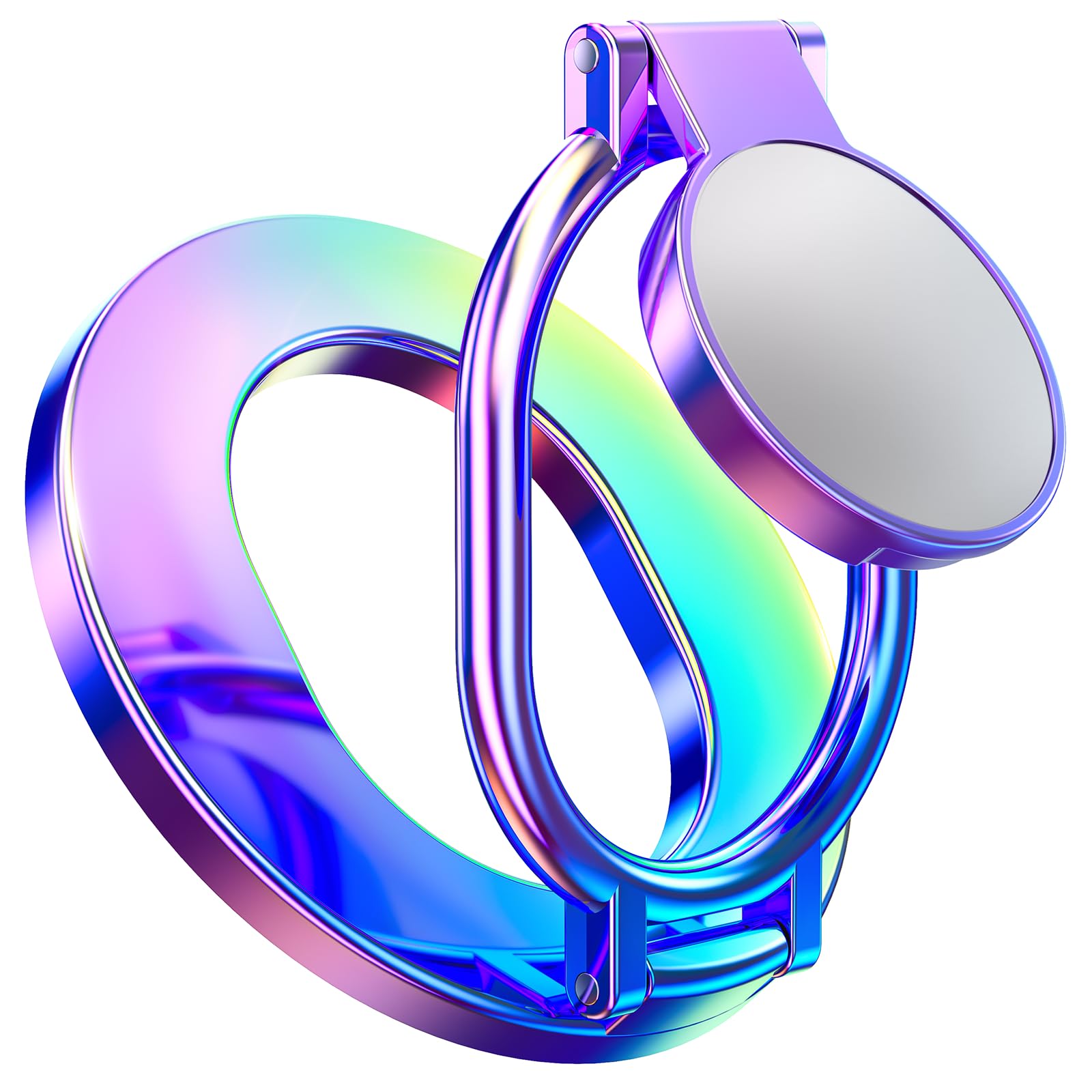 Photo 1 of [2026 Upgraded] SUPERONE Magnetic Phone Grip for MagSafe Ring Holder, Double Sided Magnet Adjustable Gym MagSafe Phone Stand for iPhone, iPad and All Smartphones, Fit Magnetic Car Mount (Colorful)