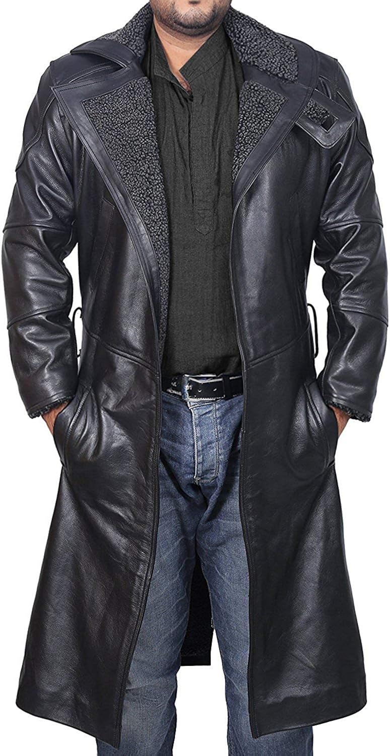 Faux Shearling Trench Coat 