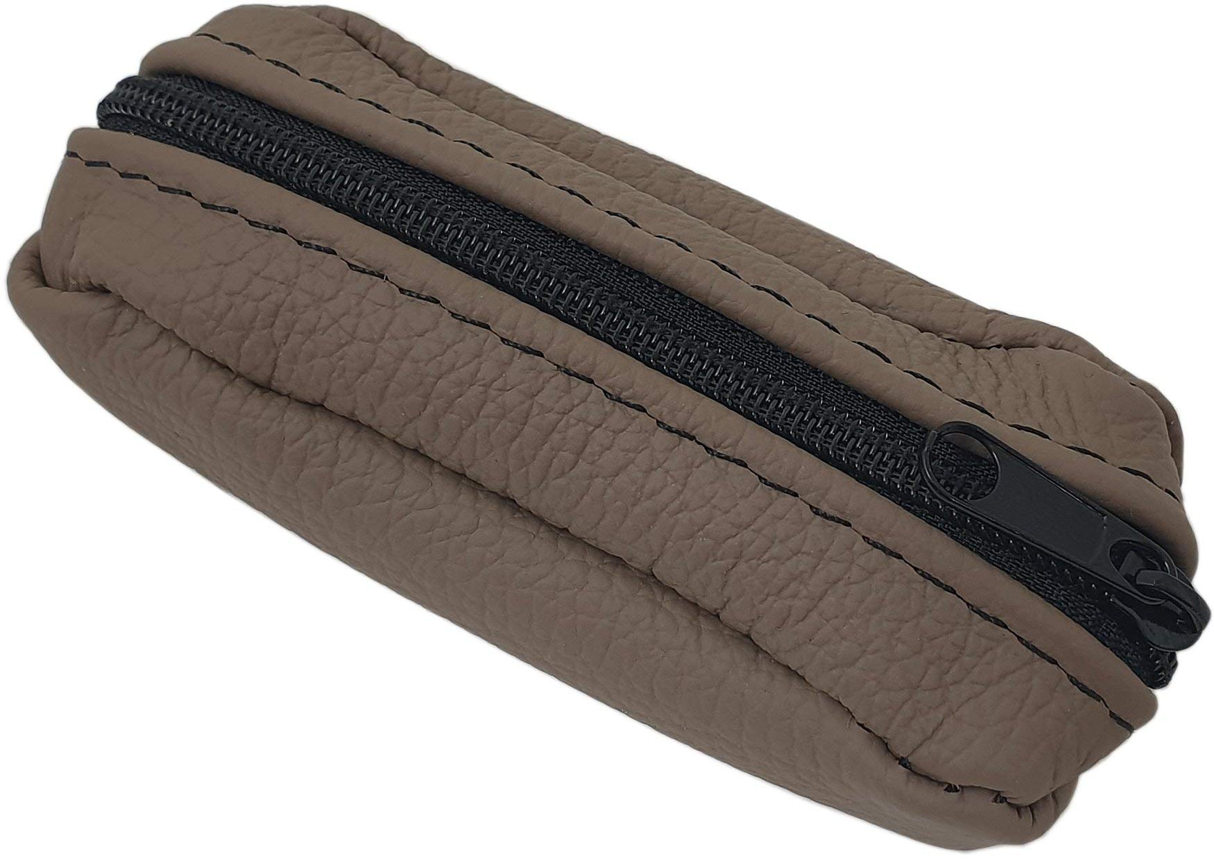 Small genuine leather key case, 1 compartment, made in the EU