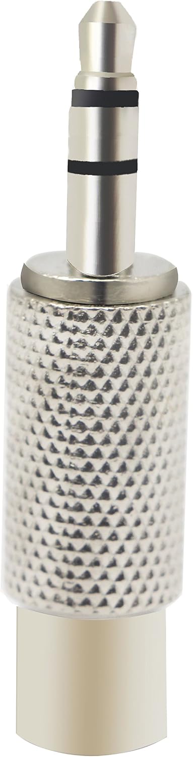 zdyCGTime 3-Pole 3.5mm (1/8 Inch) Plug Male to RCA Female Jack Stereo Adaptor Connector,RCA to 3.5MM Audio Adapter,Compatible with headphones,speakers,phones,mp3 and other devices.(Silver/5Packs) - Image 5