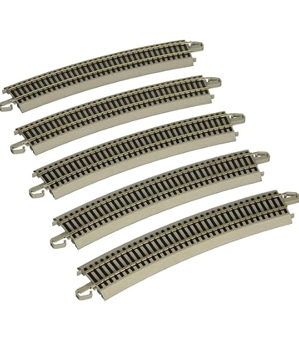 Bachmann E-Z Track Rail Terminal Incurvé 45,7 Cm Avec Fil – Rerailer Pour Train HO – Système Snap-fit Facile