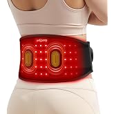 Comfytemp Red Light Therapy Vibration Massage Belt, Cordless, Lower Back | Wearable Near Infrared Lower Back Massager, Portable Birthday Gifts for Women Men Mom Dad, Home Office Use, 660nm &amp; 850nm
