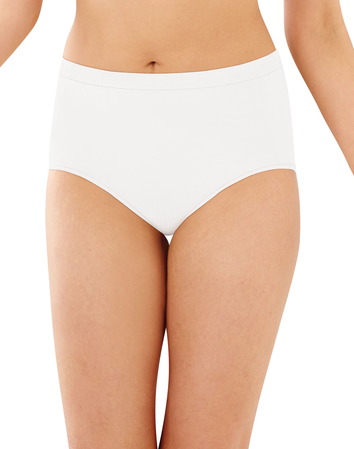 Photo 1 of Bali Women's 3 Pack Comfort Revolution Brief Panty, White, 8/9