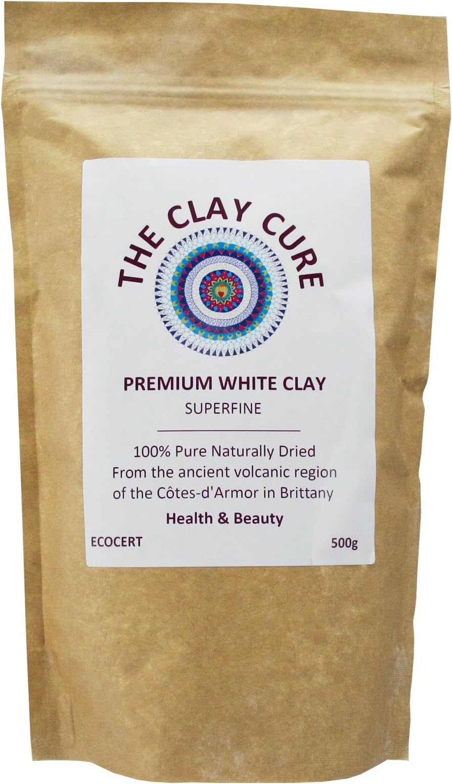 Premium White Kaolin Clay - 500g Superfine - External Use Facial Healing Clay