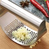 Sinnsally Garlic Press Stainless Steel Crusher Ginger Mincer with Peeler Kit view 7