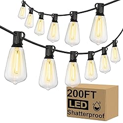 Brightever Outdoor String Lights 200FT