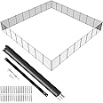 VEVOR Pool Fence, 4 x 96 FT Pool Fences for Inground Pools, Removable Pool Fencing, Easy DIY Installation Swimming Pool Fence, 340gms Teslin PVC Mesh, Pool Safety Fence, Black