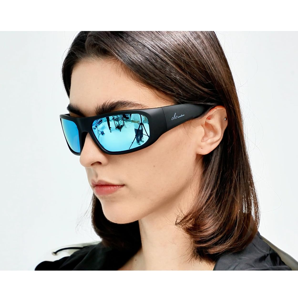 OhO Smart Glasses,Polarized Sunglasses with Bluetooth Speaker,Athletic/Outdoor UV Protection and Voice Control,Unisex