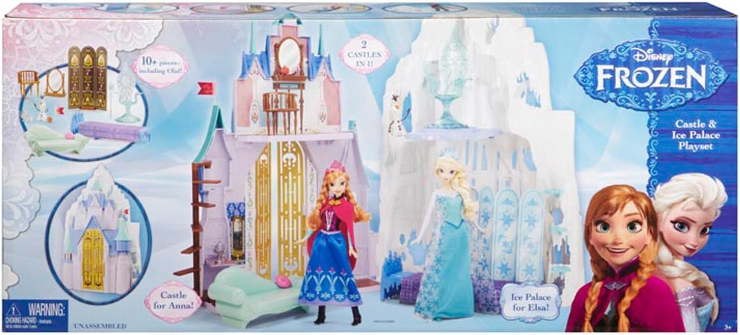 frozen castle and ice palace playset