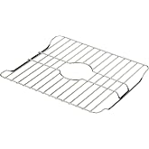 SunnyPoint 304 Stainless Steel Sink Protector Rack &ndash; Rust-Resistant Grid for Kitchen Sink Bottom, Scratch Prevention, Drainage Support, Fits Sinks 16.15" x 12.4", Center Drain Hole Required