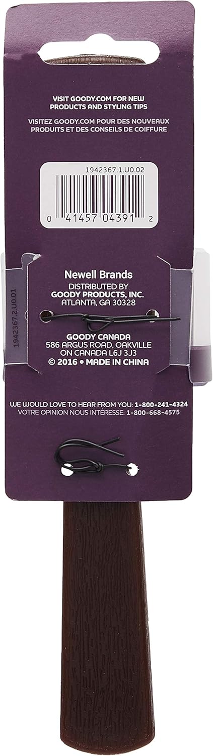 Goody Styling Essentials Hair Brush, Woodgrain Professional by GOODY Styling Essentials, Brown - Image 4