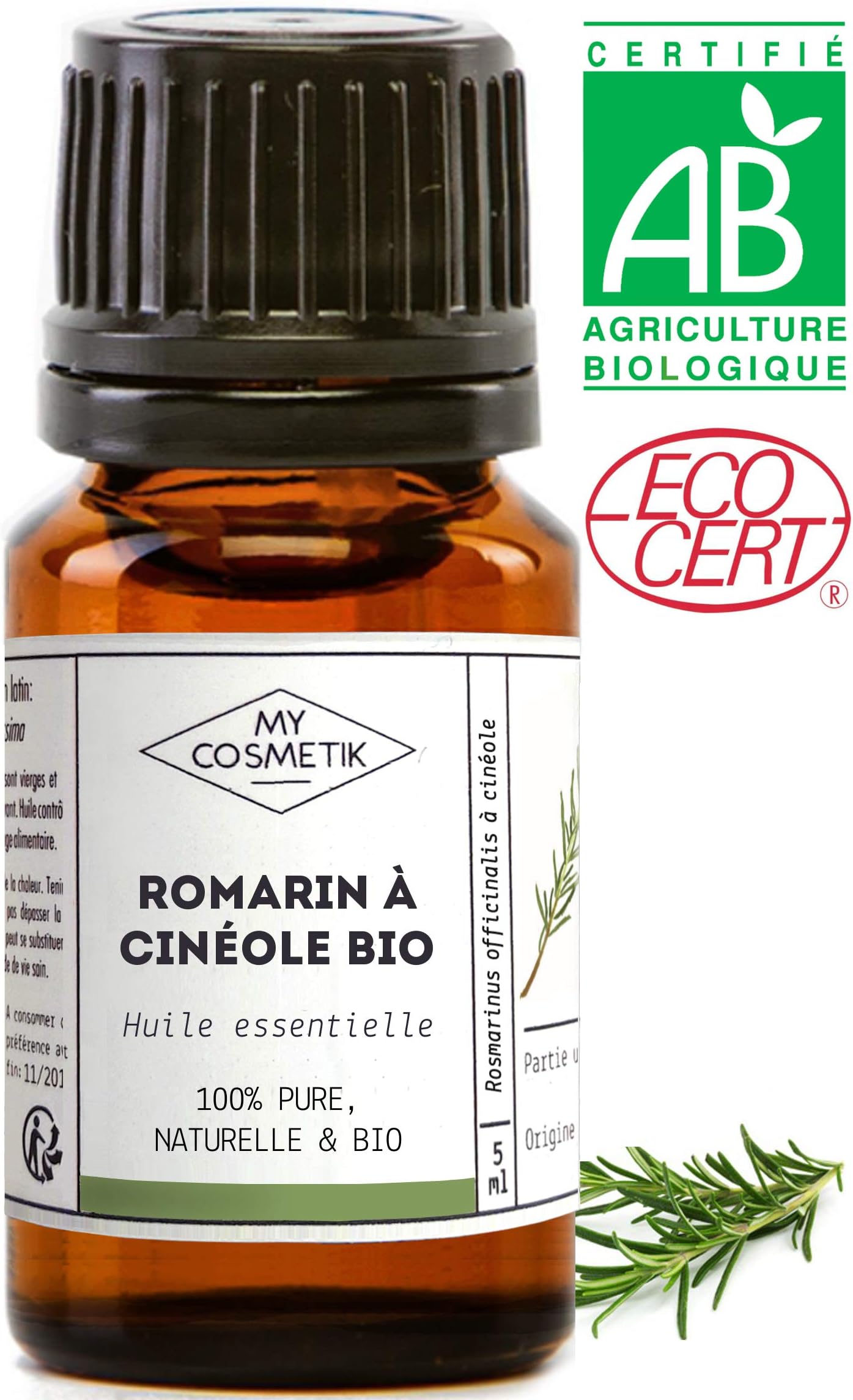 Essential Oil of Rosemary Organic - MyCosmetik - 5 ml