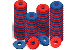 Yiachuii 60PCS Glad Hand Seals 30Red & 30Blue, 10028 Gladhand Rubber Grommets Gaskets for Semi Trucks Trailers 30PCS RED & 30PCS Blue