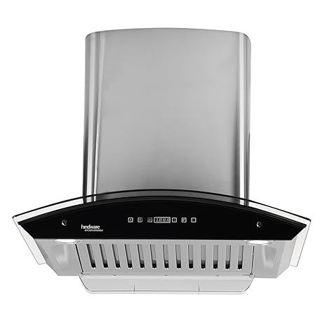 Hindware 60cm 1200 m3/hr Auto Clean Chimney (Nevio 60, 1 Baffle Filter, Steel/Grey)