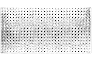 Knape & Vogt John Sterling Heavyweight Diamond Plate Steel Pegboard, 16 by 32-Inch