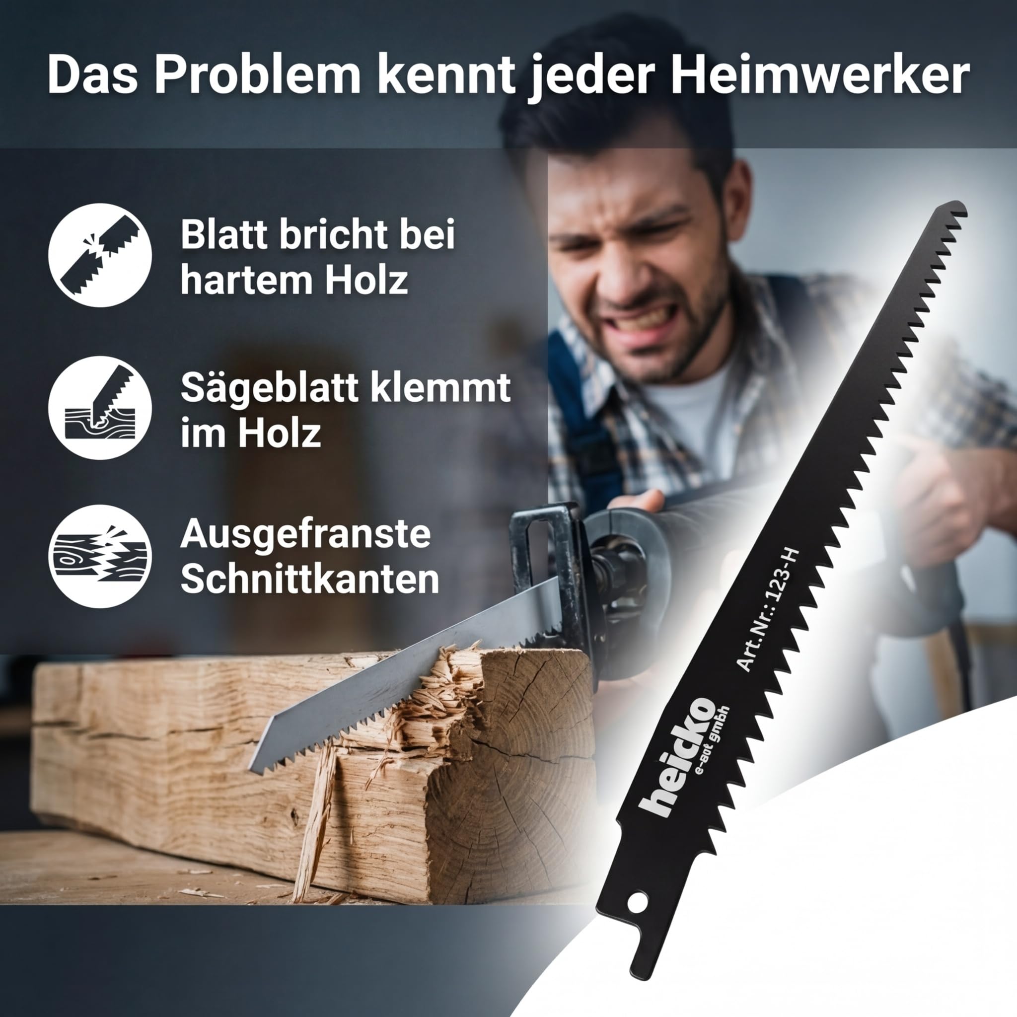 heicko Säbelsägeblätter - Geeigent für Metall, Kunststoff und Holz (Holz, 152 mm) 7