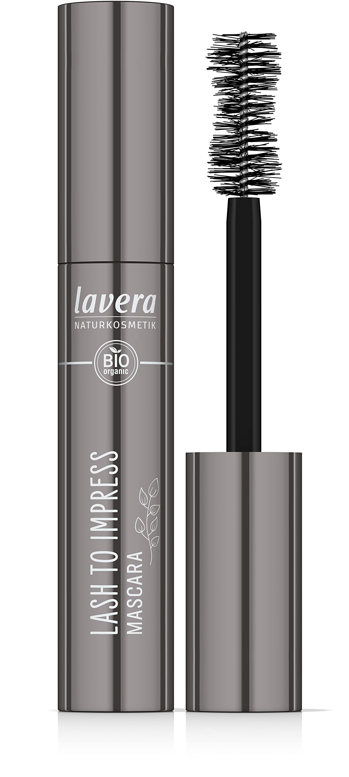 lavera Lash to Impress Mascara -Black- black - Organic Aloe Vera & Arginine - Vegan - Ultra Volume (1 x 14g)